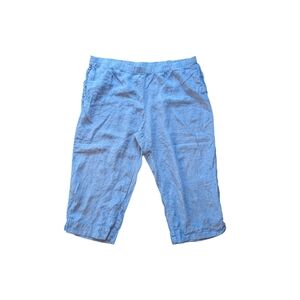 J. Jill Love Linen Pull On Capri Pants
